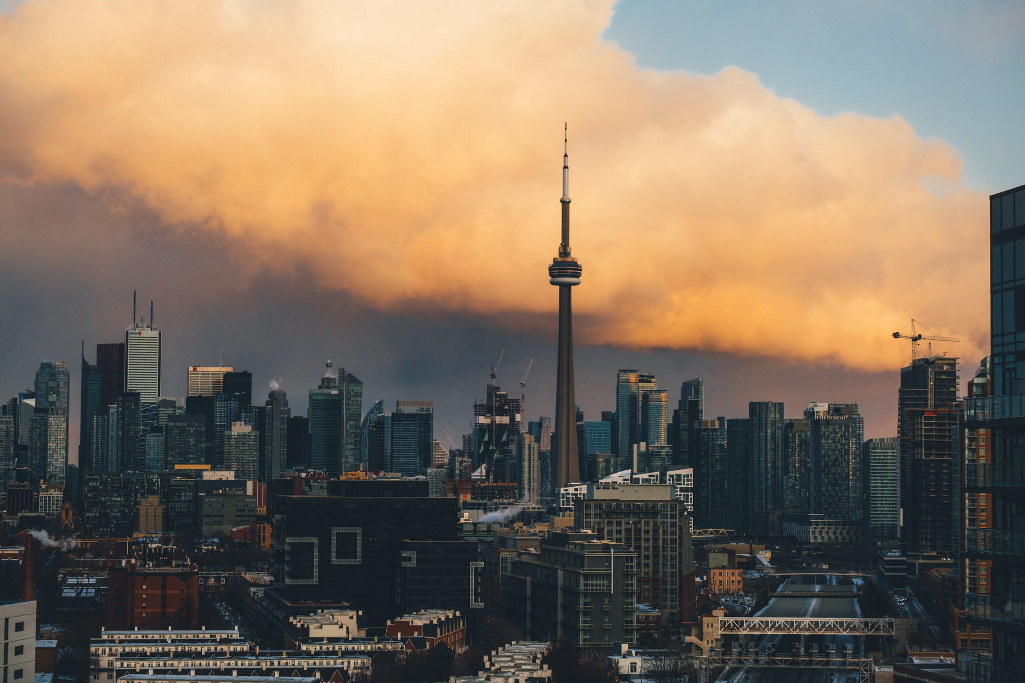 Dramatic Sky over Toronto Skyline